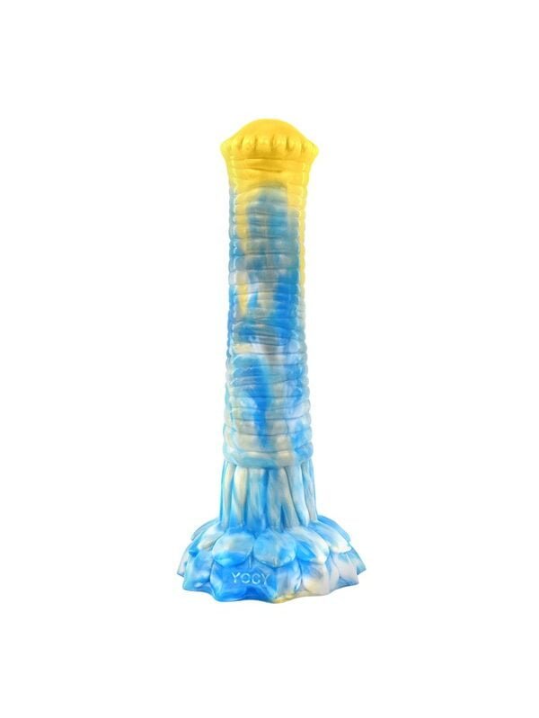Paarden Dildo Srepnia (blauw/geel/wit)