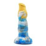 Draken Dildo HaeChi (geel/wit/blauw)