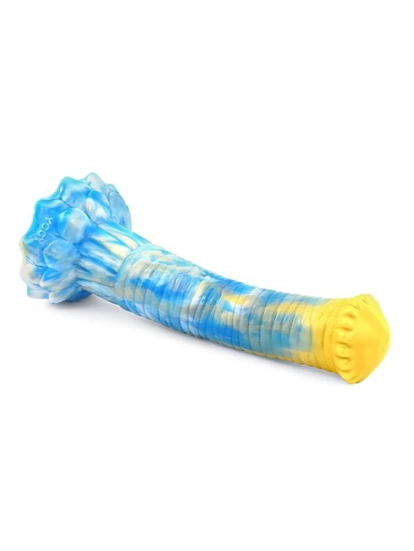 Paarden Dildo Srepnia (blauw/geel/wit)