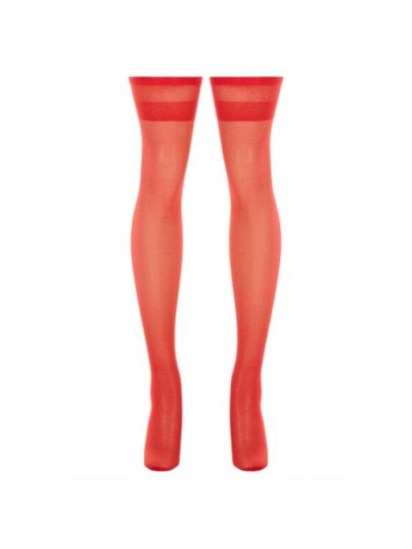 Kousen Met Brede Rand - Rood