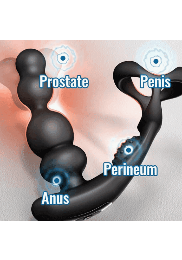 Roterende Prostaat Buttplug met Vibrerende Cockring - Afbeelding 3
